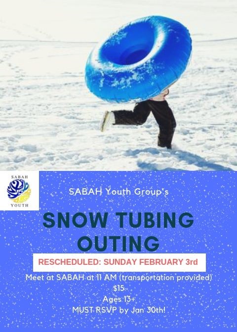 Snow Tubing for Youth – 3. February 2019